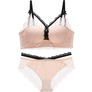 
Six rabbit underwear women's small breasts gathered together sexy lace breasts with bras prevent sagging and pure lustful bra