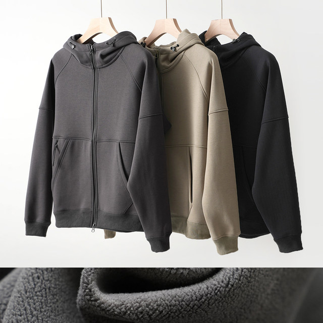 Winter American Retro 420g Thick Velvet Indian Elemet Printed Sweatshirts Men's Simple Washed Youth Casual Pullover Sportwear