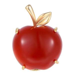 
[Violet Genuine] Hong Apple Brooch, High-end Exquisite Corsage, Fashionable and Versatile Corsage Pin, Holiday Gift