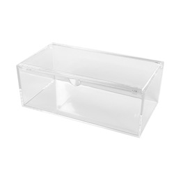 Transparent Desktop Storage Box - Cosmetic, Cotton, Jewelry, Earrings Organizer