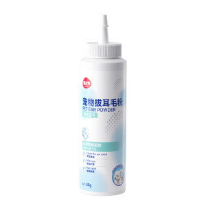 Pet ear plucking powder ear mites for dogs Teddy ear cleansing powder painless artifact ear hair removal ear mites hemostatic forceps
