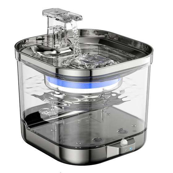 Cat drinking machine charging model automatic circulation flowing water constant temperature pet drink water heater wireless non -plug -in drinking water heater
