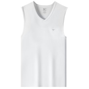 
Septwolves Men's Vest Pure Cotton Broad Shoulder Bottoming Old Man's Shirt Fitness Hurdle Sports Loose Hurdle Sleeveless Undershirt