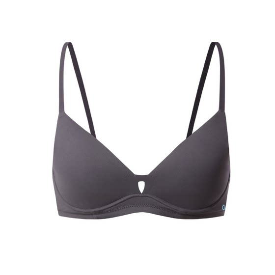 Invisible Moni ultra -thin no trace underwear sexy gathers breathable French triangle cupless steel rim bra
