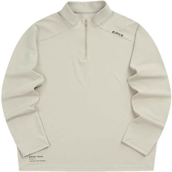 
Hongxing Erke long-sleeved T-shirt men's spring men's sports and fitness training clothes quick-drying half-zip sweatshirt top