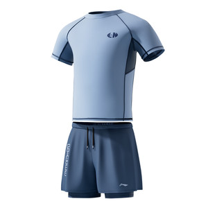 
Li Ning children's swimsuit boy teenager swimming trunk boy fat boy middle-aged and big children's suit junior high school students' suit split
