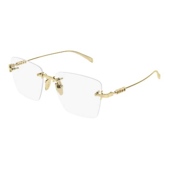 
Kering glasses Gucci GUCCI men's and women's same style metal rimless optical myopia glasses frame frame GG1938O