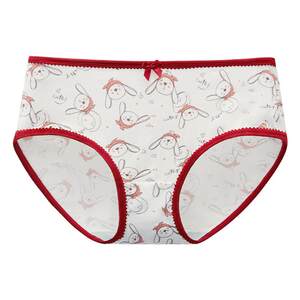 
[Special Offer Area] Hongdou Women's Underwear Antibacterial Pure Cotton Crotch Girls Mid-waist High-waist Belly Covered Cladder Head