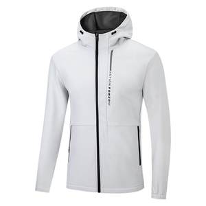 
361 sports jacket men's 2025 autumn and winter plus velvet soft shell windproof waterproof cardigan windbreaker running top
