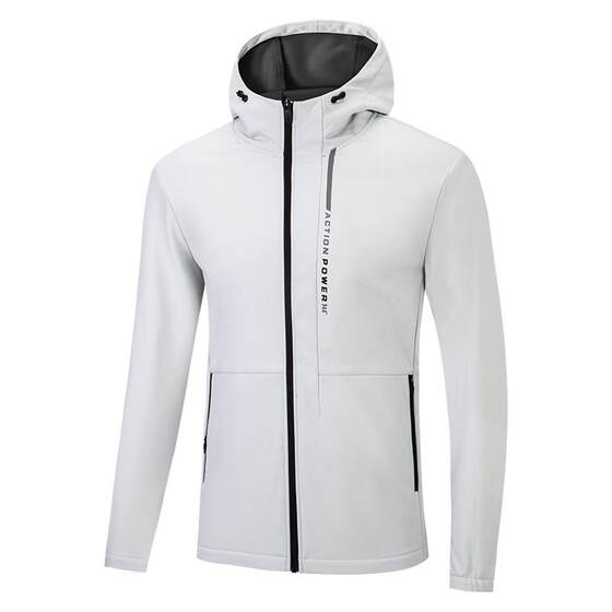 
361 Sports Coat Men's Spring Velvet Soft Shell Windproof and Water-Repellent Cardigan Windbreaker Running Top