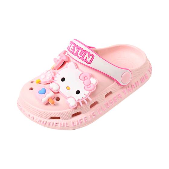 
Children's Crocs Girls' Slippers Summer 2026 New Anti-Slip Soft Bottom Beach Girls Cartoon Sandals