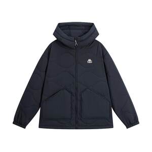 
Kappa Kapa Men's and Women's Clothing 2025 Winter New Simple Thickened Warm Hooded Cotton Clothing K0FZ2MM30D