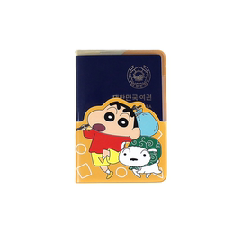 Korean Flying Whales Cartoon Xiaoxin Pvc Transparent Travel Passport Holder Ticket Document Portable Passport Cover