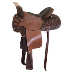 Imported Western Saddle Pure Cowhide Carved Western Saddle Saddle New Saddle Complete Set Of Accessories Equestrian Supplies