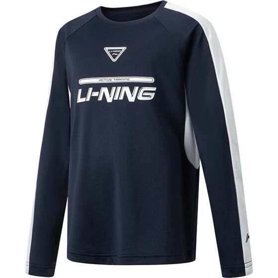 
Li Ning children's clothing long-sleeved T-shirt men's and women's small and large children's comprehensive fitness series tops round neck spring knitted children's clothing