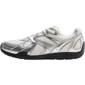 
Li Ning Film Retro | Casual shoes for women, retro new ballet moral training shoes, thin-soled silver sports shoes for men