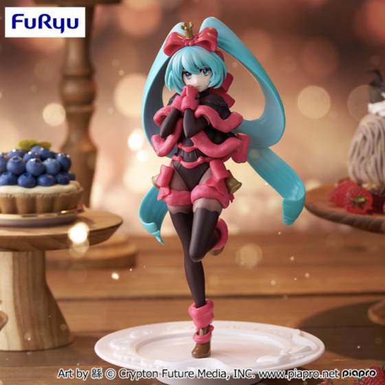 现货 FuRyu V家 初音未来Miku 甜品系列 圣诞蛋糕树莓味 景品手办