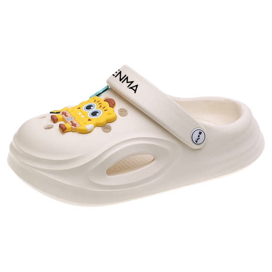 
Senma hole shoes comfortable wear-resistant non-slip slimming children's EVA beach slippers summer bag-toe sandals