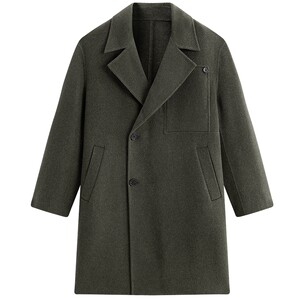 
[Same style in shopping malls] PEACEBIRD Men's Woolen Coat Winter New Wool Double-sided Woolen Coat B1AAF4416@