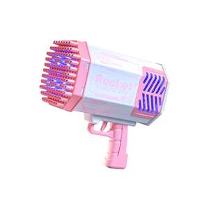 
2025 Internet celebrity new 69-hole bubble machine children's handheld Gatlin blowing firework gun fully automatic toys for boys and girls