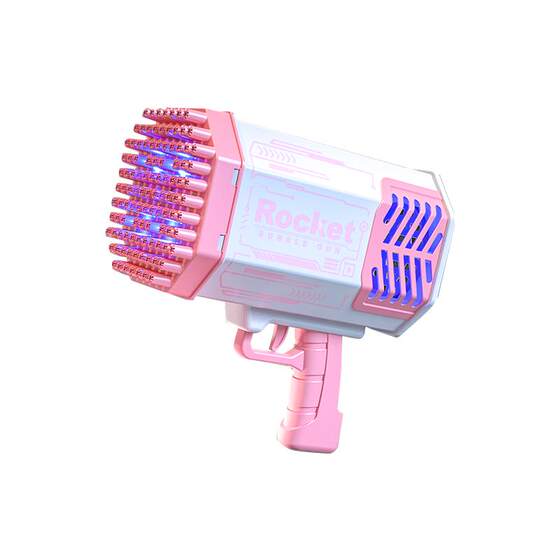 
2025 Internet celebrity new 69-hole bubble machine children's handheld Gatlin blowing firework gun fully automatic toys for boys and girls