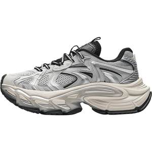 
ANTA Xingyue 3丨Retro silver trendy casual shoes for men and women, winter heightening thick-soled casual shoes for couples