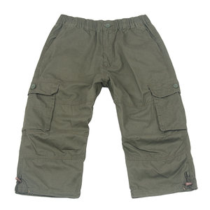 
Summer thin men's cropped pants men's casual pants loose cotton straight pants cropped pants overalls shorts trend