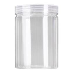 Plastic empty bottle transparent sealed jar grain storage box candy wide mouth storage jar household thickening