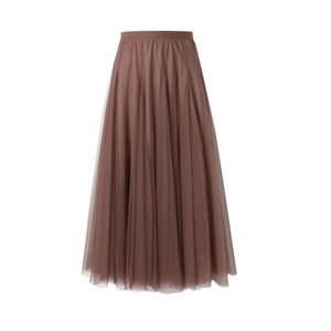 Pleated skirt, mesh half skirt, fairy gauze skirt, large swing long skirt, dance skirt, versatile A-line mid length high waisted skirt
