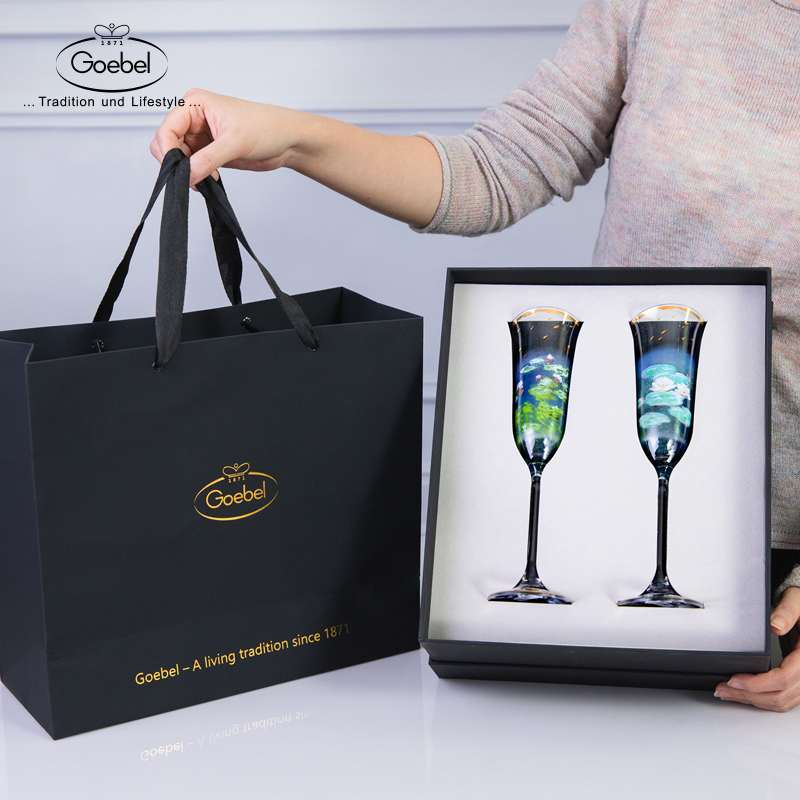 高宝Goebel进口香槟杯套装欧式高脚水晶玻璃甜酒杯杯礼物生日礼品