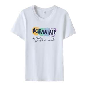 
2026 new pure cotton short-sleeved T-shirt women's summer trend fashion loose slimming simple round neck printed top