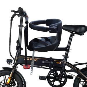 Lithium battery folding bicycle front children's seat bicycle front baby safety seat mountain car driving children chair

