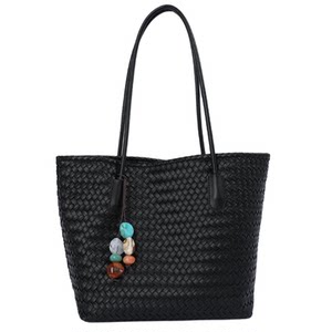 
High-end texture retro woven bag for women 2026 new autumn and winter simple tote bag large capacity commuter shoulder bag