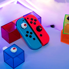 перекидной переключатель крышка 极想 任天堂switch摇杆帽适用于switch oled键帽joycon左右手柄摇杆套lite按键帽硅胶软套立体摇杆套防滑配件