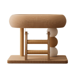 Cat scratching board, all-in-one cat nest, does not take up space, sisal cat scratching board, universal for all seasons, cat climbing frame, wear-resistant, non-shedding cat toy