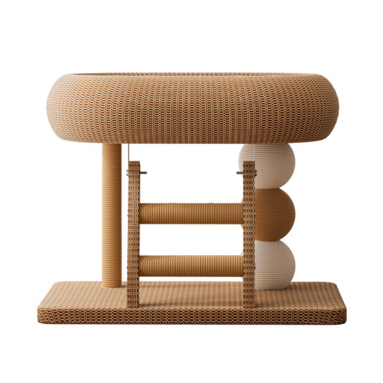 Cat scratching board, all-in-one cat nest, does not take up space, sisal cat scratching board, universal for all seasons, cat climbing frame, wear-resistant, non-shedding cat toy