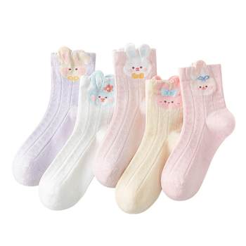 
Girls pure cotton spring, autumn and winter children's socks