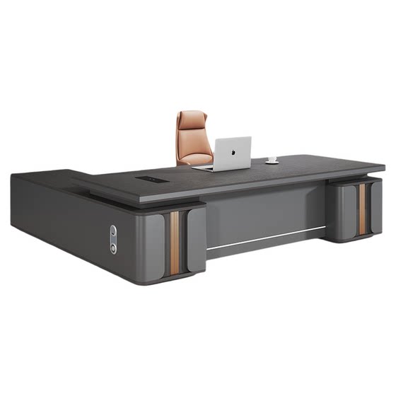 
Office President Table Boss Table Chair Combination Modern Light Luxury Senior Manager Table Commercial Large Table Office Furniture
