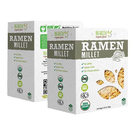 
Bgreen Food American organic millet instant ramen gluten-free hypoallergenic single ingredient organic multigrain
