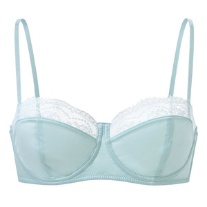 Foley girl French lace half cup underwear women's suit small breasts non-empty cup soft steel ring satin bra bra bra