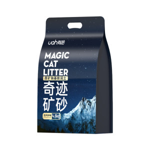 UAH has Haat Sand ore, deodorized dust -free sodium -based original ore sand mixed puffed soil ore material cat sand 4.6kg
