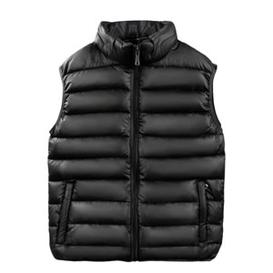 Casual men's cotton cotton shoulder vest, warm and thickened large size Middle -aged vest male father coat down cotton