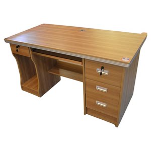 
1.2m 1.4m office desk log simple modern computer desk drawer host writing desk office furniture