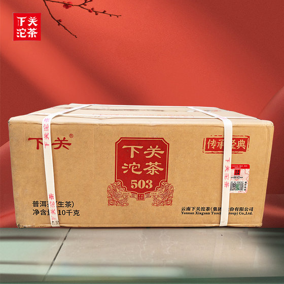 整件20袋云南普洱茶生茶 新品2024年下关沱茶503袋装500g口粮茶叶