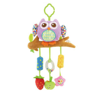 Infant cart, 0-1 years old baby ratting plush bed bell bed hanging safety seat appeased toy 3-6 months