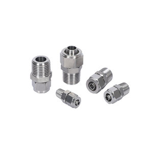
304 stainless steel quick-twist connector straight-through thread terminal trachea hose pu quick pneumatic accessories
