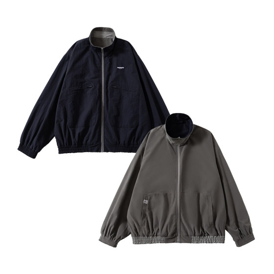 SOMENUM Forest Reversible Commuting Jacket for Men and Women Loose Casual Versatile Couple Outdoor Short Jacket