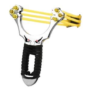 Line cutting powerful slingshot precision three cards large power outdoor 304 stainless steel bombers 3 cards and 6 shares of rubber bands
