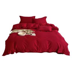High-end New Wedding Four-piece Set 100s Long-staple Cotton Pure Cotton Red Quilt Cover Wedding Bedding