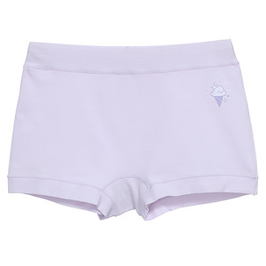 Girls' straight corner underwear, girls' pure cotton antibacterial middle school students, middle school students, high school students, four corner shorts, mid waist big children's underwear